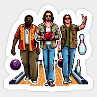 Dude, Let's Go Bowling Sticker